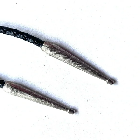 Navajo Turquoise, Coral, & Claw Bolo Tie - Picture 15 of 15